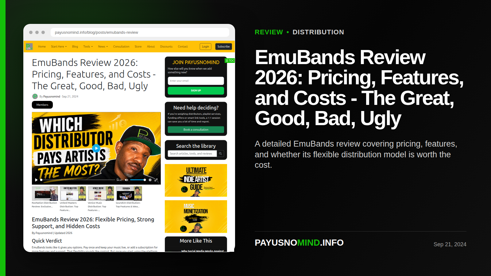 EmuBands Review 2026: Pricing, Features, and Costs - The Great, Good, Bad, Ugly