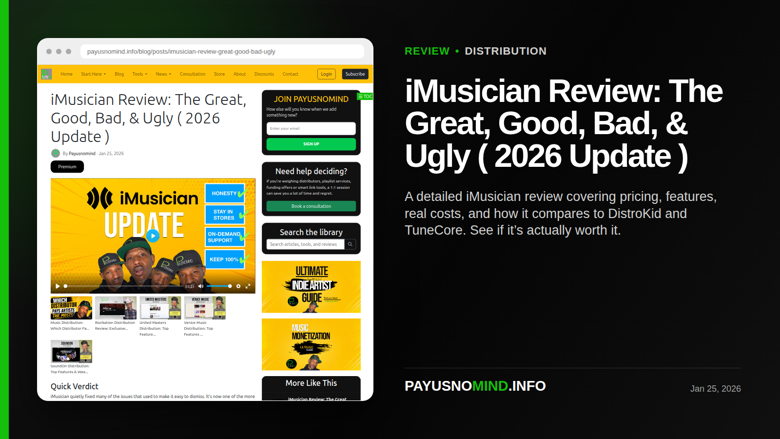 iMusician Review: The Great, Good, Bad, & Ugly ( 2026 Update ) thumbnail