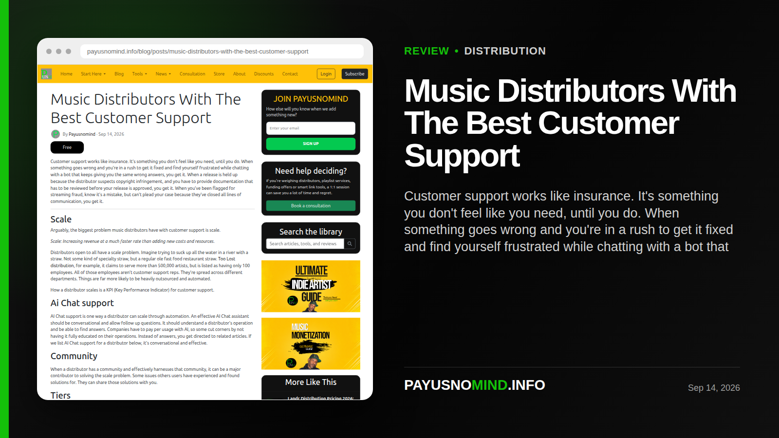 Music Distributors With The Best Customer Support thumbnail
