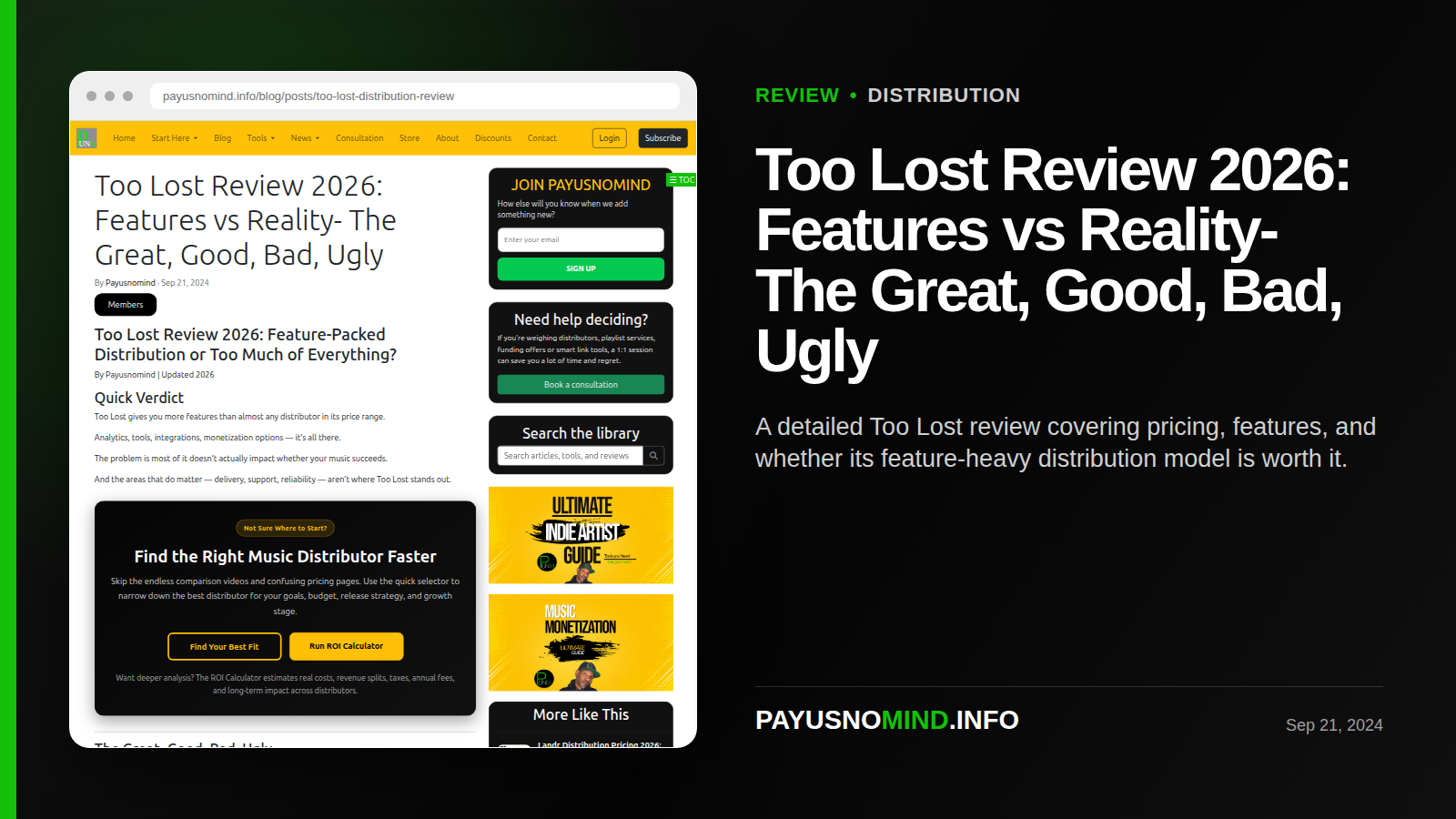Too Lost Review 2026: Features vs Reality- The Great, Good, Bad, Ugly thumbnail