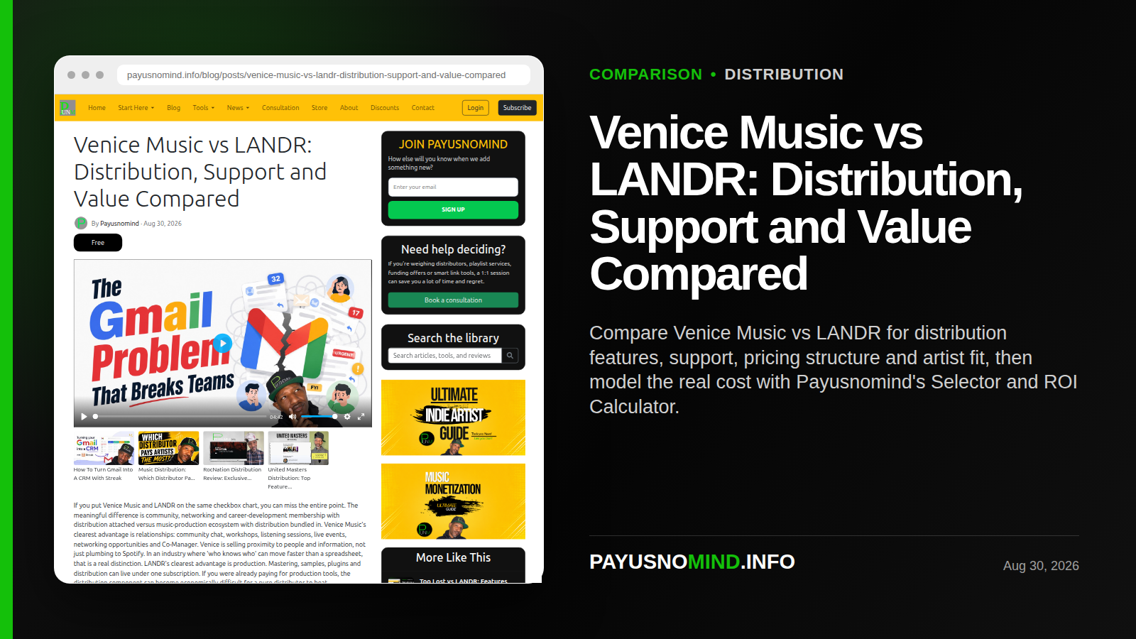Venice Music vs LANDR: Distribution, Support and Value Compared thumbnail